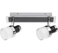 Rabalux Harold plafonnier 2x10 W noir-chrome-opale 5022