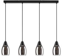 Rabalux Ilmari lampe suspendue 4x15 W noir-fumé 72184