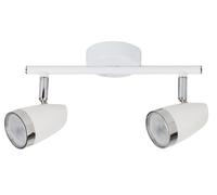 Rabalux Karen plafonnier 2x4 W blanc-chrome 6667