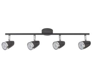 Rabalux Karen plafonnier 4x4 W noir-chrome 6515