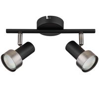 Rabalux Konrad plafonnier 2x50 W noir-argenté 73012