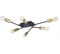 Rabalux Lanny plafonnier 6x15 W noir 2103