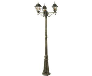 Rabalux Manorca lampadaire extérieur 3x50 W marron 8186