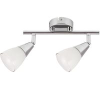 Rabalux Nicolette plafonnier 2x40 W blanc-chrome 6768