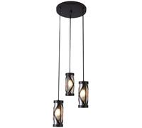 Rabalux Oberon lampe suspendue 3x40 W marron-ambre 5339