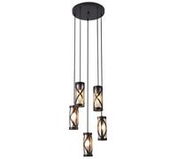 Rabalux Oberon lampe suspendue 5x40 W marron-ambre 5340
