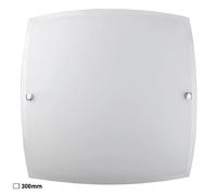 Rabalux Plafonnier carré verre opale - Blanc