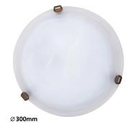 Rabalux Plafonnier rond verre - Blanc