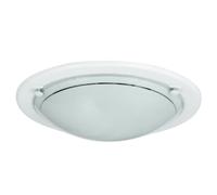Rabalux Plafonnier rond verre - Blanc