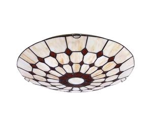Rabalux Plafonnier Tiffany Marvel - Marron