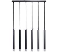 Rabalux Ramira lampe suspendue 6x5 W noir-transparent 72362
