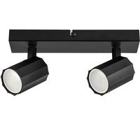 Rabalux Rogelio plafonnier 2x5 W noir 73024