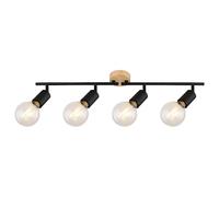 Rabalux Spot plafond 4 lampes - Noir