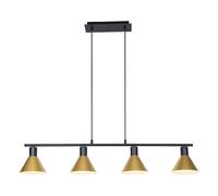 Rabalux Alvaro lampe suspendue 4x40 W noir-doré 3160