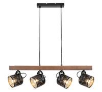 Rabalux Rotem lampe suspendue 4x40 W noir-bois 3300