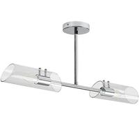 Rabalux Teodoro plafonnier 2x12 W chrome-transparent 75030