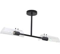 Rabalux Teodoro plafonnier 2x12 W noir-transparent 75028
