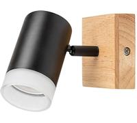 Applique spot murale chêne/noir GU10 Toras Rabalux