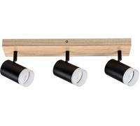 Rabalux Toras plafonnier 3x5 W noir-bois 73123