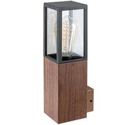 Rabalux Wales applique murale extérieure 1x60 W transparent-bois 7195