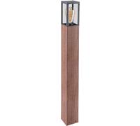 Rabalux Wales lampadaire extérieur 1x60 W transparent-bois 7197
