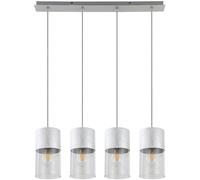 Rabalux Zelkova lampe suspendue 4x40 W transparent-aluminium 3156
