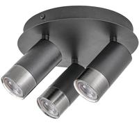 Rabalux Zircon plafonnier 3x5 W noir-argenté 5071