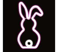 Rabbit de Pâques Néonnes néon, feux de lapin Enseignes de néon - LAMPE DE NUNNY CEAL NEON POUR LA TABLE DE Pâques Décoration artistique | Cartoon Spring Lamp Signes de lapin pour adolescents, filles