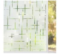 Rabbitgoo Film de Fenêtre Film occultant pour fenêtre Film Anti-regard Electrostatique Autocollant Effet croisillons -90 x 200CM