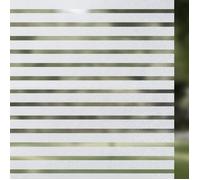 Rabbitgoo Film Électrostatique Fenêtre Autocollant Film Occultant Anti-regard pour Vitre --30x200CM --Motif Rayure