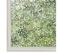 rabbitgoo Film électrostatique pour fenêtre, Protection Privé, Film Fenetre à Circle Pattern pour Maison Chambre Bureau Salle de Bain, 44.5×200cm