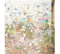 rabbitgoo Film Fenetre Anti Regard Arc-en-Ciel 60x200cm, 3D Vitrail