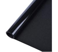 Rabbitgoo Film Fenetre Anti Regard Film Occultant Fenêtre Noir 60x200cm Film Opaque pour Vitre Anti UV Dépoli pour Bureau Maison
