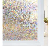 Rabbitgoo Film Fenêtre Film Occultant Fenêtre Effet Arc-en-Ciel 30x200cm Film pour Vitre Décoratif pour Bureau Maison