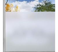rabbitgoo Film Occultant Fenêtre, Film Fenetre Anti Regard 30x300cm avec Grille Facile à Couper, Sticker Electrostatique Vitre Dépoli Anti UV, Brise Vue Fenetre pour Salle de Bain Chambre Cuisine