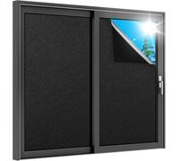 rabbitgoo Film Occultant Fenêtre Noir avec Grille Facile à Couper 60x400cm, Film Opaque Fenetre Electrostatique Anti UV Amovible, Brise Vue Fenetre Dépoli pour Sommeil Diurne Chambre Salle de Bain