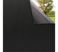 rabbitgoo Film Occultant Fenêtre Noir avec Grille Facile à Couper 90x200cm, Film Opaque Fenetre Electrostatique Anti UV Amovible, Brise Vue Fenetre Dépoli pour Sommeil Diurne Chambre Salle de Bain