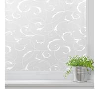 Rabbitgoo Film Occultant pour Fenêtre 60x200cm Film fenêtre décoratif Anti-UV Motif Fleur pour Bureau Maison