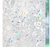 rabbitgoo Film Vitre Anti Regard à Motif Tulipes, 3D, Anti UV, 44.5x200cm