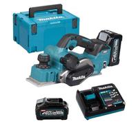 Rabot à battue 40V max 82 mm XGT MAKITA KP001GM201 2 x 4,0Ah + chargeur en coffret MakPac
