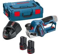 Rabot BOSCH GHO 12V20 Professional - 2 batteries 3.0Ah Li-Ion, chargeur, coffret - Avec 2 fers de rabot - 06015A7001