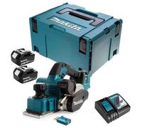 Rabot Brushless 82mm 2x5Ah 18V LXT ® MAKITA DKP181RTJU en Coffret + puce AWS