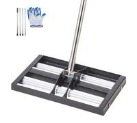 Rabot de jardin - Acier - Roulettes - Réglable - Jardin