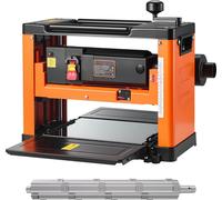 Rabot d'épaisseur - Raboteuse - Largeur de rabotage 330 mm - Tête de coupe hélicoïdale avec 24 plaquettes - Moteur 2000 W 23.500 tr/min - Vitesse unique - Pour bois dur et tendre