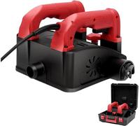Rabot électrique mural 1200W, fraiseuse pour béton avec une profondeur de rabotage de 1 à 4 mm, 1000-4000 tr/min, fraiseuse latérale à 90°, 26 lames, fraiseuse à rouleaux, fraiseuse pour rénovation, a