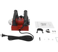 Rabot électrique portable - Rabot électrique de précision - 1300 W, réglage de la profondeur de coupe de 1 à 4 mm, 220 V, fonctionnement filaire, prise européenne - Rouge
