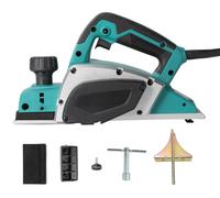 Rabot électrique pour bois - Rabot manuel électrique - 780 W, 16 000 tr/min, largeur de coupe de 82 mm, profondeur de coupe de 0 à 2 mm, 220 V, fonctionnement filaire