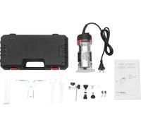 Rabot électrique - Rabot à main - Moteur 800 W - Profondeur de rabotage 2 cm - Avec coupe-bordures - Pour les travaux sur bois