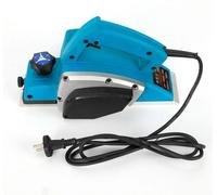 Rabot électrique - Rabot à main pour bois - 800 W - 16 000 tr/min - Profondeur de coupe réglable de 1 à 2 mm - 220 V 50 Hz Prise UE - Câble de 1,5 m - Bleu