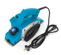 Rabot électrique - Rabot électrique à main - 800 W - 16 000 tr/min - 220 V CA - Profondeur de rabotage 1–2 mm, réglage fin 1 mm - 28 × 7,6 × 16 cm - Bleu